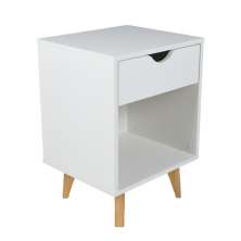 Mesa de Cabeceira Bilbo 1 Gaveta Branca