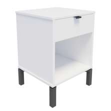 Mesa de Cabeceira Morgan 1 Gaveta Branca