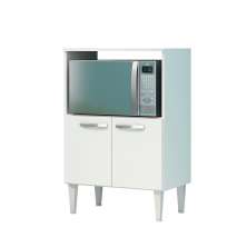 Armário para Micro-ondas Moscou 2 Portas Branco