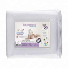 Colchonete para Moisés 78x32x5,5cm Branco - Fibrasca