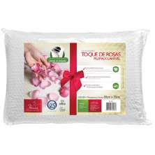Travesseiro Toque de Rosas Fibras Lecasa - Toque macio