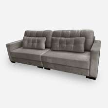 Sofá Living IDEA 3 Lugares 2,00 metros Veludo - 03 Capuccino