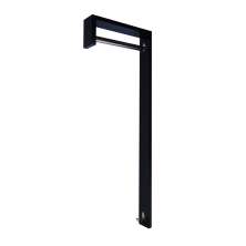 Cabideiro de Parede "J" Arara Camiseiro Porta Bolsas Preto Laca