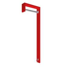Cabideiro de Parede "J" Arara Camiseiro Porta Bolsas Vermelho Laca
