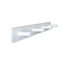 Cabideiro de Parede Porta Bolsas Mochilas Tolhas Pinos Branco Laca