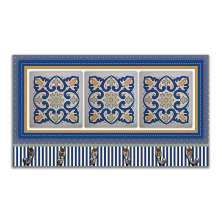 Cabideiro de Parede Porta Colar Chaves Cintos Toalhas - Azulejo Azul