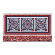 Cabideiro de Parede Porta Colar Chaves Cintos Toalhas - Azulejo Vermelho