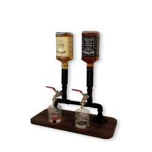 Dispenser Dosador Serve Bebidas Drinks Whisky Bar Adega Estilo Industrial Preto Laca