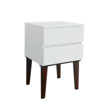 Mesa de Cabeceira Penteadeira Mesa Lateral de Apoio - Branco Laca