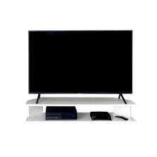 Rack Suspenso para TV de até 50” Aparador Bancada Estante de Canto Branco