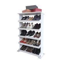 Sapateira de Piso Chão para Closets e Quartos 15 Pares Sapatos - Branco Laca