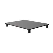 Tampa para Cooktop 2 Bocas 31 x 51 cm Cadence MDF Laqueado - Preto