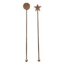 Conjunto com 2 Misturadores para Drink Formas Cobre