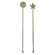 Conjunto com 2 Misturadores para Drink Formas Dourado