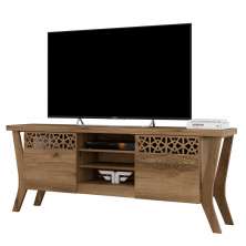 Rack Bancada para TV até 60 Polegadas Sala de Estar Decor Canela - Frade Movelaria