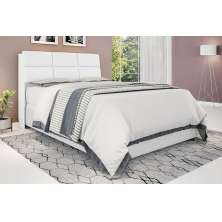 Cabeceira Casal Isis Branco Com Painel Class Branco Framar