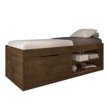 Cama Box Sapateira Tien Malbec com Colchão