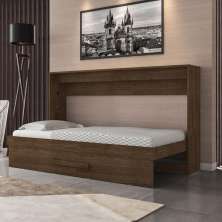 Cama Moderna Dobrável Solteiro Malbec Com Colchão Framar