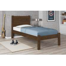 Cama Solteiro Paola Malbec Com Colchão Framar