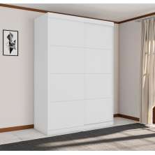 Guarda Roupa Solteiro Belmont Duas Portas Deslizantes Branco