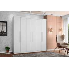 Roupeiro Gold 6 Portas Branco