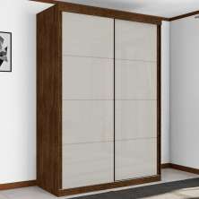 Roupeiro Trevor Solteiro Duas Portas Correr Malbec Off White