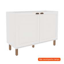 Balcão de Cozinha Iluminata 2 Portas Branco 120 cm