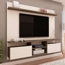 Painel para Tv até 60 Polegadas Cor Rústica - Demolição/Off White