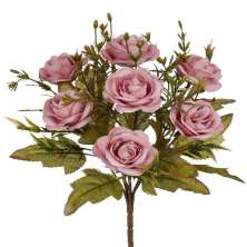 Buquê Decorativo Rosa Colonial X7 Malva