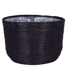 Cachepot Natural G Preto