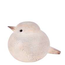 Escultura Decorativa Pássaro G Creme