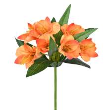 Haste Decorativa Amarilis Cetim Laranja Outono