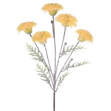 Haste Decorativa Crisantemo X5 Amarelo