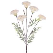 Haste Decorativa Crisantemo X5 Creme