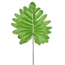 Haste Decorativa Folha Philo Verde Claro
