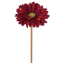 Haste Decorativa Gerbera Outonada Vinho