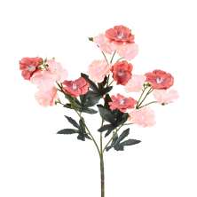 Haste Decorativa Poppy X3 Rosa Outono