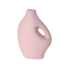 Vaso Decorativo Minimalista com Alça Terracota 23 cm