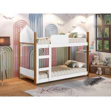 Beliche Infantil Magia Branco Grenat - Gabrielli Móveis