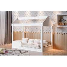 Cama Montessoriana Dakota Branca Com Colchão - Gabrielli Móveis