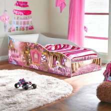 Cama Racer Juvenil Carrossel com Colchão Gabrielli