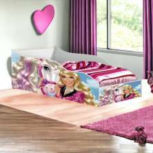 Cama Racer Solteiro Horse com Colchão Gabrielli