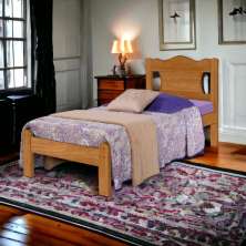 Cama Solteiro Munique Nature com Colchão Gabrielli