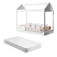 Mini Cama Bernado Branco com Colchão