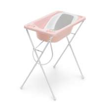 Banheira Bebe Plastica Acqua Trio Rosa Perola - Kasa Sofa