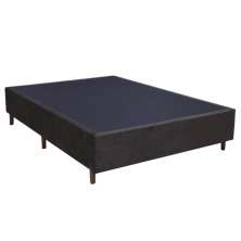 Base Para Cama Box Casal 138cm Suede Liso Tower NW Marrom - Gazin