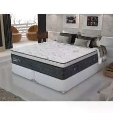 Cama Box Casal Colchão Mola Ensacada Primeline + Box Primeline / Gazin 198x158x66 Cm
