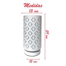 Abajur Luminária Branca De Mesa 29cm Bivolt 110/220v