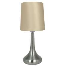 Abajur Luminária Dourada De Mesa 35,5cm Bivolt 110/220v
