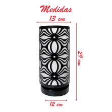 Abajur Luminária Preta De Mesa 29cm Bivolt 110/220v